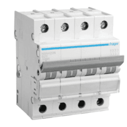MCB 10kA Four pole ( C Curve)