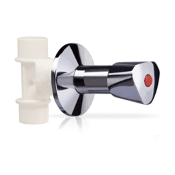 Short Concealed Valve – UPVC blue